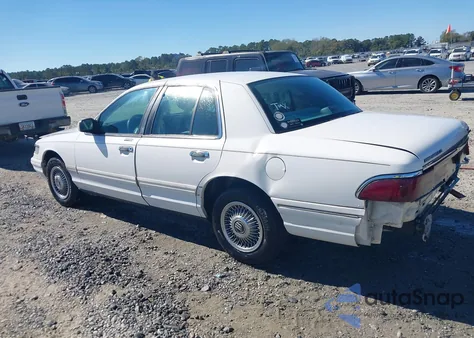 1997 Mercury Grand Marquis Gs z USA, uszkodzony, nr VIN 2MELM74W8VX629487